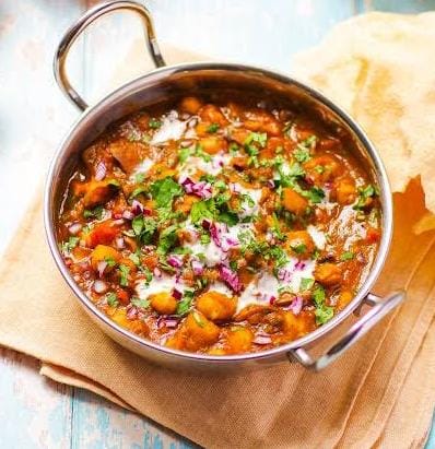 Chana, Aloo and Mushroom Balti