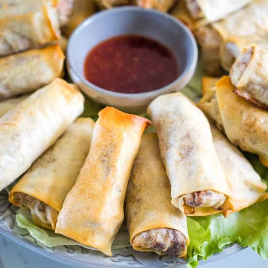 Duck spring rolls