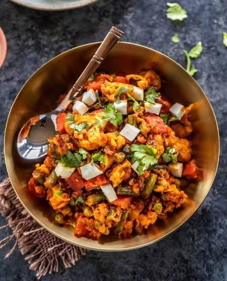 Mixed vegetable bhajee